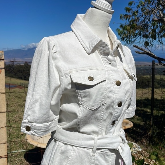 AVEC LES Filles Jumpsuit Ecru Plain Romper S - Picture 3 of 9